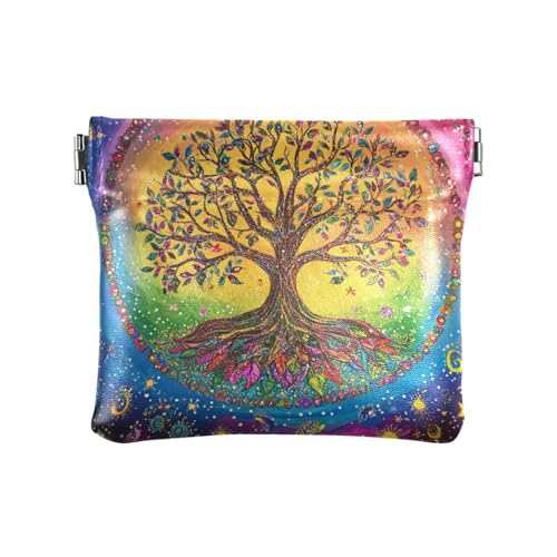 The Tree Bunte Geldbörse aus PU-Leder, kleine Münzgeldbörse für Damen und Mädchen The Tree Bunte Geldbörse aus PU-Leder, kleine Münzgeldbörse für Damen und Mädchen von aidingzhi