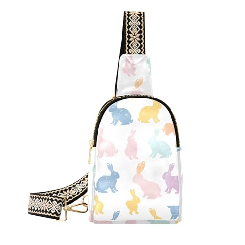 Trendige Kaninchen-Gürteltasche für Herren, Mehrzweck-Anti-Diebstahl-Umhängetasche zum Wandern, Kaninchen von aidingzhi