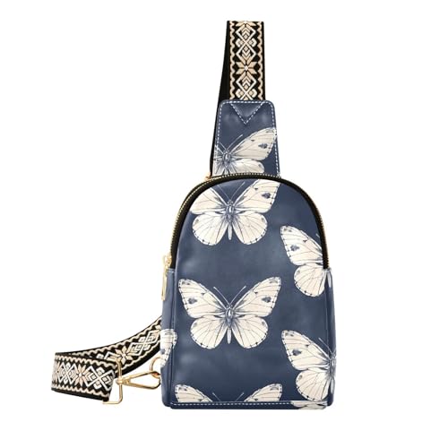 Trendige Schmetterlings-Umhängetasche für Herren, wasserdicht, für Damen zum Wandern, Schmetterling von aidingzhi