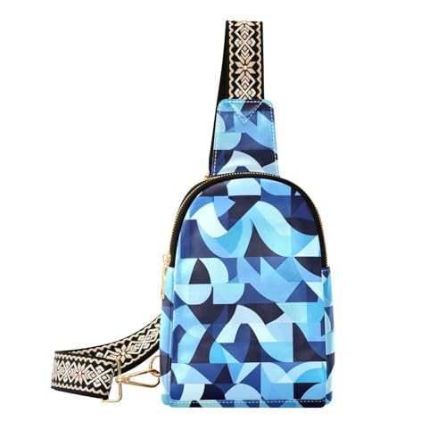 Trendige Sea Anhor Bauchtasche im geometrischen Stil, Mehrzwecktasche für Damen, Crossbody zum Wandern, Sea Anhor geometrischer Stil Trendige Sea Anhor Bauchtasche im geometrischen Stil, Mehrzwecktasche für Damen, Crossbody zum Wandern, Sea Anhor geometrischer Stil von aidingzhi