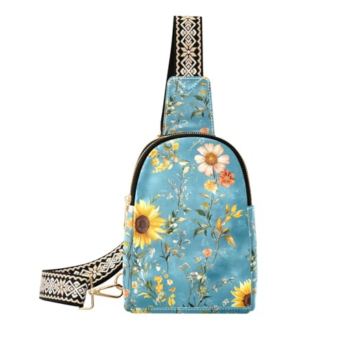 Trendige Sonnenblumen-Frühlings-Retro-Fanny-Packung, modische Reisetasche für Herren für Reisen, Sonnenblume, Frühling, Retro Trendige Sonnenblumen-Frühlings-Retro-Fanny-Packung, modische Reisetasche für Herren für Reisen, Sonnenblume, Frühling, Retro von aidingzhi