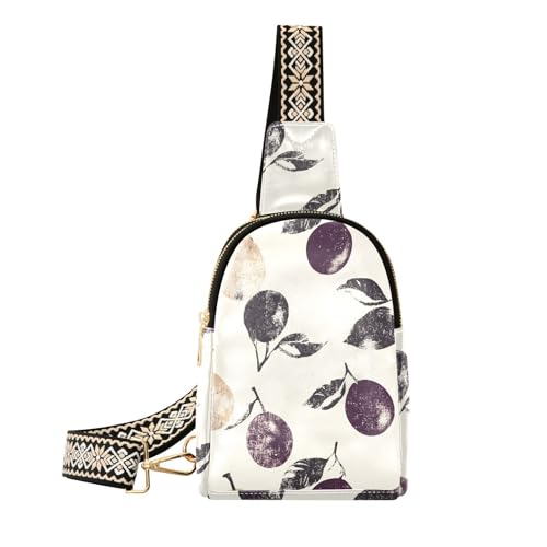 Trendige Tasche im rustikalen Stil für Mädchen, modische Umhängetasche für Damen für Reisen, Rustikaler Obst-Stil von aidingzhi