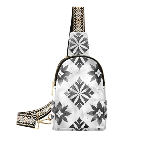 Trendige Tasche mit Tribal-Blumenmuster, für Herren, niedliche Schultertasche für Damen, für Reisen von aidingzhi