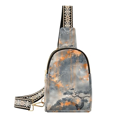 Trendige Ukiyoe Damen-Gürteltasche aus Zedernholz, Schiefer, Kiefernbaum, wasserdichte Reisetasche für Herren zum Wandern Trendige Ukiyoe Damen-Gürteltasche aus Zedernholz, Schiefer, Kiefernbaum, wasserdichte Reisetasche für Herren zum Wandern von aidingzhi