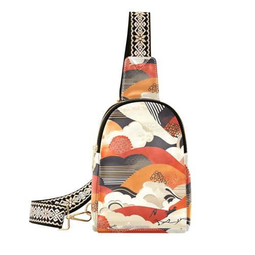 Trendige Umhängetasche im japanischen Stil, wasserdicht, Bauchtasche, Crossbody-Tasche für Tagesrucksack von aidingzhi