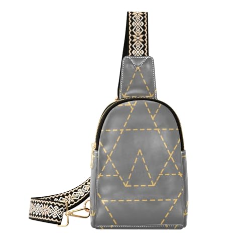 Trendige abstrakte Kunst, minimalistische graue Tasche, Bauchtasche, wasserdichte Körpertasche für Damen zum Wandern Trendige abstrakte Kunst, minimalistische graue Tasche, Bauchtasche, wasserdichte Körpertasche für Damen zum Wandern von aidingzhi