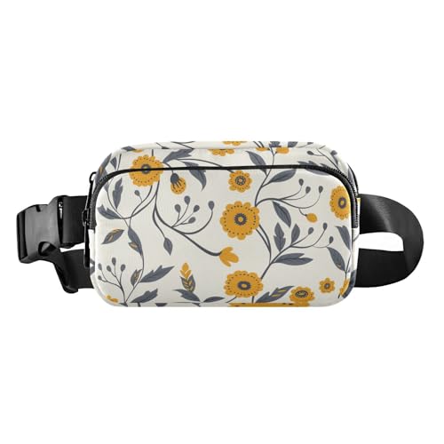 Umhängetasche im amerikanischen Stil, Paisleymuster, Ringelblume, modische Umhängetasche, Hüfttasche für Damen, Herren, Teenager, Mehrzweck-Umhängetasche, Gürteltasche mit verstellbarem Riemen für von aidingzhi