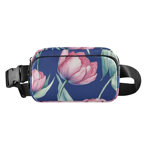 Umhängetasche mit Blumenmuster, stilvolle Umhängetasche für Damen und Herren, große Kapazität, Crossbody-Tasche mit verstellbarem Riemen, für Radfahren, Wandern, Fitnessstudio von aidingzhi
