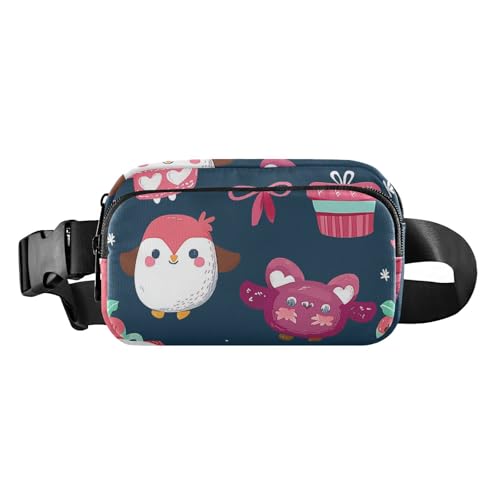 Umhängetasche mit Safari-Eulen, Forsttiere, Kuchen, Cartoon, stilvolle Umhängetasche für Männer und Frauen, Mini-Reißverschluss, Bauchtasche mit verstellbarem Riemen für Reisen, Urlaub, Laufen Umhängetasche mit Safari-Eulen, Forsttiere, Kuchen, Cartoon, stilvolle Umhängetasche für Männer und Frauen, Mini-Reißverschluss, Bauchtasche mit verstellbarem Riemen für Reisen, Urlaub, Laufen von aidingzhi