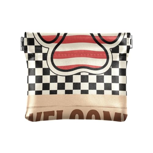 Unabhängigkeitstag, amerikanische kleine Leder-Münzgeldbörse, niedlicher Schmuck-Organizer für Männer und Frauen von aidingzhi