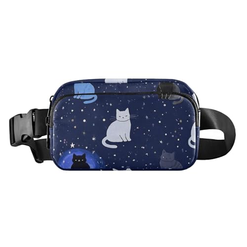 Universe Stars Starry Cat trendige Hüfttasche für Männer und Frauen, große Kapazität, Crossbody-Tasche mit verstellbarem Riemen für Reisen, Laufen, Wandern Universe Stars Starry Cat trendige Hüfttasche für Männer und Frauen, große Kapazität, Crossbody-Tasche mit verstellbarem Riemen für Reisen, Laufen, Wandern von aidingzhi