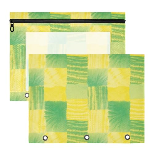 aidingzhi Binder-Federmäppchen, transparenter Kunststoff, Ordner für A4-Papier, Briefe, 2 Stück, Studenten, Büro, unregelmäßige Batik, gelblich-grün aidingzhi Binder-Federmäppchen, transparenter Kunststoff, Ordner für A4-Papier, Briefe, 2 Stück, Studenten, Büro, unregelmäßige Batik, gelblich-grün von aidingzhi