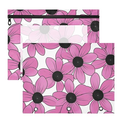 aidingzhi Binder-Federmäppchen mit glatten Reißverschlüssen, 3-Lochung für A4-Papier, Briefe, 2 Stück, Studenten, Büro, Schwarzäugig, Susan, einfache Linienkunst, Valentinesnes Pfirsich aidingzhi Binder-Federmäppchen mit glatten Reißverschlüssen, 3-Lochung für A4-Papier, Briefe, 2 Stück, Studenten, Büro, Schwarzäugig, Susan, einfache Linienkunst, Valentinesnes Pfirsich von aidingzhi