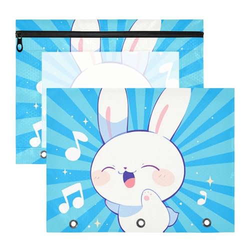 aidingzhi Bindertaschen mit transparentem Fenster, Stifthalter für A4-Papier, Briefe, 2 Stück, Lehrer, Schulbedarf, blau gestreift, niedlicher Hase aidingzhi Bindertaschen mit transparentem Fenster, Stifthalter für A4-Papier, Briefe, 2 Stück, Lehrer, Schulbedarf, blau gestreift, niedlicher Hase von aidingzhi
