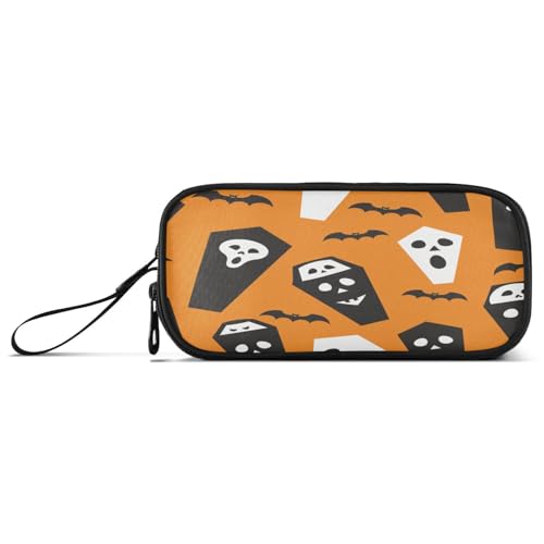 aidingzhi Boo Sarg Halloween Nylon Stifttasche Große Kapazität Federmäppchen Schreibwaren für High School Mädchen von aidingzhi