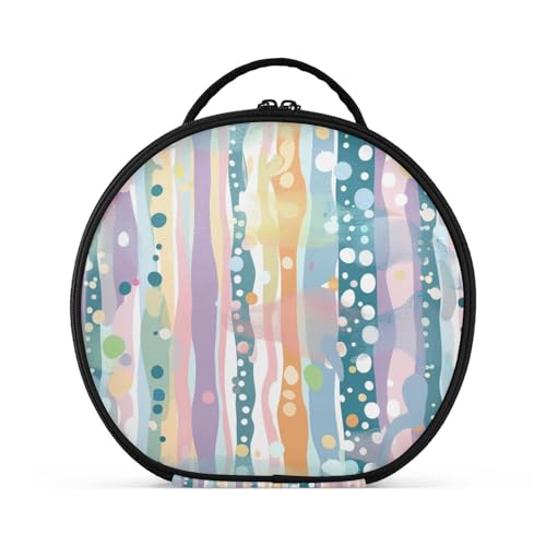 aidingzhi Bunte Kulturbeutel, vertikal, freistehend, tragbar, Kosmetiktasche für Damen, Reisen, mit verstellbaren Trennwänden, 27,9 cm von aidingzhi