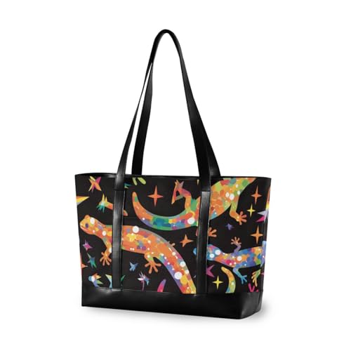 aidingzhi Bunte Salamander modische Damen-Tragetasche für die Arbeit mit Reißverschluss, Arbeitstasche für Reisen, Pool, Schwimmen, Strand, Urlaub, Notwendigkeiten mit aidingzhi Bunte Salamander modische Damen-Tragetasche für die Arbeit mit Reißverschluss, Arbeitstasche für Reisen, Pool, Schwimmen, Strand, Urlaub, Notwendigkeiten mit von aidingzhi