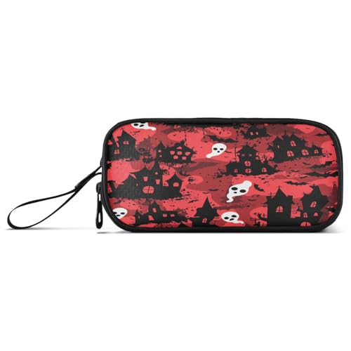 aidingzhi Crafts Federmäppchen mit Nebel-Design, Halloween, Rot, Schwarz, Nylon, hohe Kapazität, Federmäppchen, Schreibwaren-Organizer für Grundschüler aidingzhi Crafts Federmäppchen mit Nebel-Design, Halloween, Rot, Schwarz, Nylon, hohe Kapazität, Federmäppchen, Schreibwaren-Organizer für Grundschüler von aidingzhi