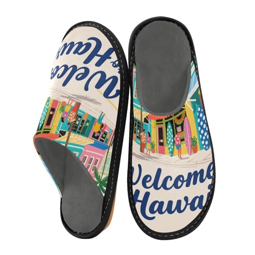 aidingzhi Damen-Hausschuhe, Hausschuhe, Memory-Schaum, Hausschuhe, Zimmer, Willkommen bei Hawaii Tropical, 42/44 EU aidingzhi Damen-Hausschuhe, Hausschuhe, Memory-Schaum, Hausschuhe, Zimmer, Willkommen bei Hawaii Tropical, 42/44 EU von aidingzhi