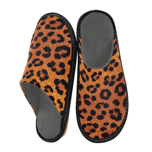 aidingzhi Damen-Hausschuhe, Memory-Schaum, flauschige Hausschuhe, Hausschuhe, gemütlich, Künstlicher Glitzer, Leopardenmuster, Orange, 42/44 EU aidingzhi Damen-Hausschuhe, Memory-Schaum, flauschige Hausschuhe, Hausschuhe, gemütlich, Künstlicher Glitzer, Leopardenmuster, Orange, 42/44 EU von aidingzhi