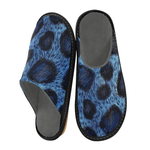 aidingzhi Damen-Hausschuhe, Memory-Schaum, weiche Hausschuhe für gemütliche Damen, Blaue Leopardenhautstruktur, 44/45 EU aidingzhi Damen-Hausschuhe, Memory-Schaum, weiche Hausschuhe für gemütliche Damen, Blaue Leopardenhautstruktur, 44/45 EU von aidingzhi