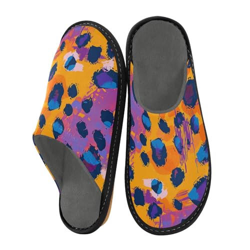 aidingzhi Damen-Hausschuhe, für drinnen und draußen, Memory-Schaum, Hausschuhe, Hausschuhe, gemütliche Damen, Leopardenmuster Orange, 38/38.5 EU aidingzhi Damen-Hausschuhe, für drinnen und draußen, Memory-Schaum, Hausschuhe, Hausschuhe, gemütliche Damen, Leopardenmuster Orange, 38/38.5 EU von aidingzhi