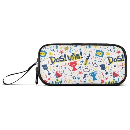 aidingzhi Doodle Nylon-Federmäppchen für Teenager, großes Fassungsvermögen, Schreibwaren-Organizer für Schüler aidingzhi Doodle Nylon-Federmäppchen für Teenager, großes Fassungsvermögen, Schreibwaren-Organizer für Schüler von aidingzhi