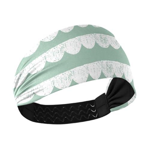 aidingzhi Einfache, geometrische halbrunde Streifen, rutschfeste Stirnbänder für Damen, dehnbares Haarband für Radfahren, den täglichen Gebrauch, Radfahren von aidingzhi