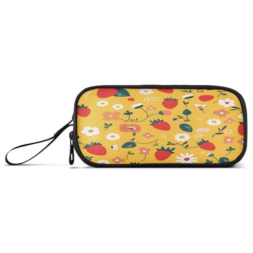 aidingzhi Einfaches, minimalistisches Federmäppchen mit Reißverschluss, Pfirsich-Erdbeeren, Nylon, große Kapazität, Federmäppchen für College, Schreibwaren, Organizer für Schuljungen aidingzhi Einfaches, minimalistisches Federmäppchen mit Reißverschluss, Pfirsich-Erdbeeren, Nylon, große Kapazität, Federmäppchen für College, Schreibwaren, Organizer für Schuljungen von aidingzhi