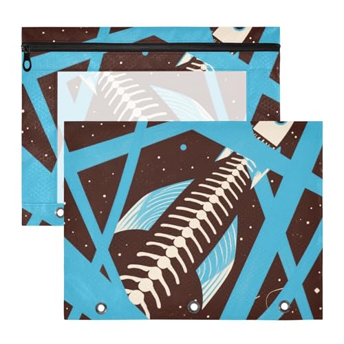 aidingzhi Federmäppchen, Mehrzweck-Aufbewahrungstasche für A4-Papier, Briefe, 2 Stück, Studenten, Schulanfang, abstrakte Kunst, Fischgrätenblau, Schwarz aidingzhi Federmäppchen, Mehrzweck-Aufbewahrungstasche für A4-Papier, Briefe, 2 Stück, Studenten, Schulanfang, abstrakte Kunst, Fischgrätenblau, Schwarz von aidingzhi