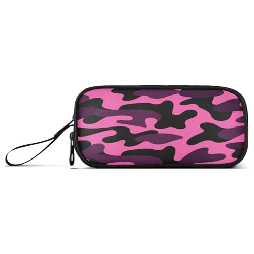 aidingzhi Federmäppchen aus Nylon, Camouflage, hohe Kapazität, Reißverschluss, Schreibwaren-Organizer für Erwachsene, Schwarz / Rosa aidingzhi Federmäppchen aus Nylon, Camouflage, hohe Kapazität, Reißverschluss, Schreibwaren-Organizer für Erwachsene, Schwarz / Rosa von aidingzhi