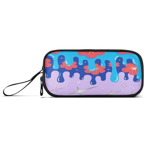 aidingzhi Federmäppchen aus Nylon, Graffiti-Kunst-Blumen, hohe Kapazität, Federmäppchen für Schule, Schreibwaren, Organizer für Schüler aidingzhi Federmäppchen aus Nylon, Graffiti-Kunst-Blumen, hohe Kapazität, Federmäppchen für Schule, Schreibwaren, Organizer für Schüler von aidingzhi