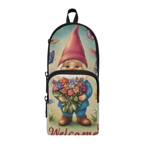 aidingzhi Federmäppchen aus Nylon, Retro-Zwerg, 3 Fächer, großes Fassungsvermögen, Federmäppchen mit Reißverschluss, Schreibwaren-Organizer für Uni aidingzhi Federmäppchen aus Nylon, Retro-Zwerg, 3 Fächer, großes Fassungsvermögen, Federmäppchen mit Reißverschluss, Schreibwaren-Organizer für Uni von aidingzhi