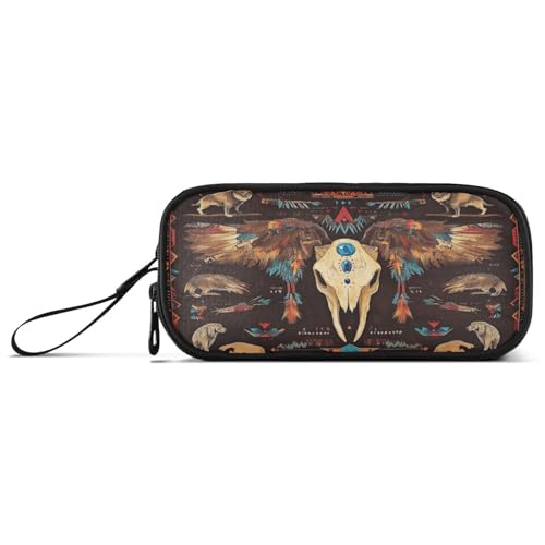 aidingzhi Federmäppchen aus Nylon, für Teenager, große Kapazität, Federmäppchen, Schreibwaren-Organizer für Mittelschule und Jungen von aidingzhi