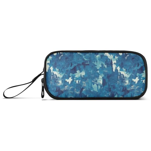 aidingzhi Federmäppchen aus Nylon, mit großem Fassungsvermögen, für College, Schreibwaren für adrette Schule, Teenager, Roségold von aidingzhi