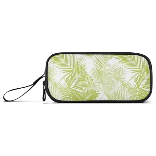 aidingzhi Federmäppchen aus Nylon, tropisches grünes Licht, Sommer, für Studenten, große Kapazität, Schlitz, Schreibwaren-Organizer für Schule, Teenager aidingzhi Federmäppchen aus Nylon, tropisches grünes Licht, Sommer, für Studenten, große Kapazität, Schlitz, Schreibwaren-Organizer für Schule, Teenager von aidingzhi