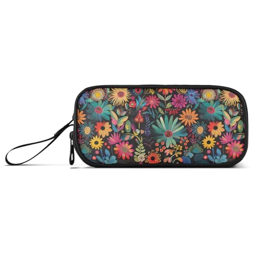 aidingzhi Federmäppchen für Teenager, Nylon, große Kapazität, Schlitz, Schreibwaren-Organizer für adrette Schule, Teenager, Schwarz aidingzhi Federmäppchen für Teenager, Nylon, große Kapazität, Schlitz, Schreibwaren-Organizer für adrette Schule, Teenager, Schwarz von aidingzhi