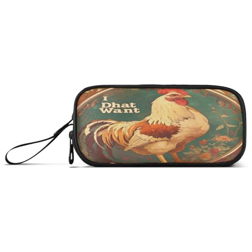 aidingzhi Federmäppchen im Chick Mucha-Stil, Nylon, großes Fassungsvermögen, College-Federmäppchen, Schreibwaren-Tasche für College, Teenager, Mädchen von aidingzhi