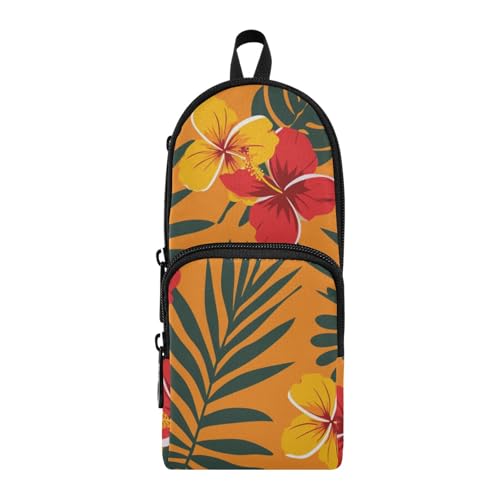 aidingzhi Federmäppchen im tropischen Stil aus Nylon, 3 Fächer, für Teenager, großes Fassungsvermögen, Federmäppchen, Organizer, Schreibwaren für die Mittelschule aidingzhi Federmäppchen im tropischen Stil aus Nylon, 3 Fächer, für Teenager, großes Fassungsvermögen, Federmäppchen, Organizer, Schreibwaren für die Mittelschule von aidingzhi