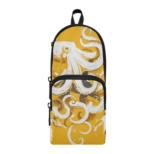 aidingzhi Federmäppchen mit 3 Fächern, großes Federmäppchen, großes Fassungsvermögen, Federmäppchen, Organizer, Schule, Schreibwaren für die Universität, Gelb aidingzhi Federmäppchen mit 3 Fächern, großes Federmäppchen, großes Fassungsvermögen, Federmäppchen, Organizer, Schule, Schreibwaren für die Universität, Gelb von aidingzhi