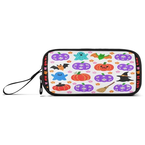 aidingzhi Federmäppchen mit Cartoon-Halloween-Kürbis-Glitzer-Pailletten, Nylon, großes Federmäppchen für Mädchen, hohe Kapazität, Reißverschluss, Schreibwaren-Organizer für Büro, Krankenschwester von aidingzhi
