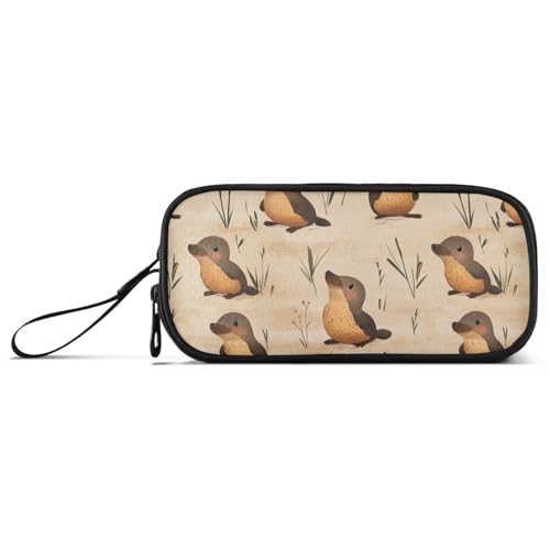 aidingzhi Federmäppchen mit Cartoon-Schnabeltiermotiv, Nylon, großes Fassungsvermögen, Federmäppchen, Organizer, Schulbedarf, für adrette Schullehrer, Braun, Cartoon Schnabeltier Braun, 1 size aidingzhi Federmäppchen mit Cartoon-Schnabeltiermotiv, Nylon, großes Fassungsvermögen, Federmäppchen, Organizer, Schulbedarf, für adrette Schullehrer, Braun, Cartoon Schnabeltier Braun, 1 size von aidingzhi