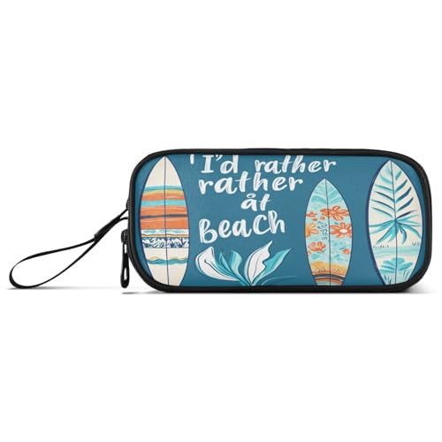 aidingzhi Federmäppchen mit Surfbrett, Nylon, große Kapazität, Federmäppchen für College, Schreibwaren, Tasche für High School Jugendliche von aidingzhi