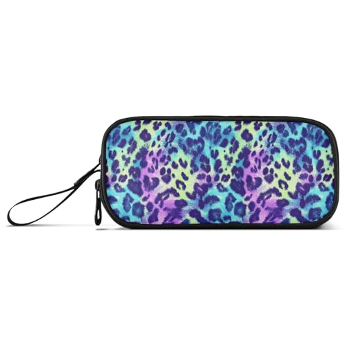 aidingzhi Federmäppchen mit buntem Leopardenmuster, psychedelisches Nylon, großes Fassungsvermögen, Federmäppchen mit Fächern, Schreibwaren-Organizer für College-Erwachsene aidingzhi Federmäppchen mit buntem Leopardenmuster, psychedelisches Nylon, großes Fassungsvermögen, Federmäppchen mit Fächern, Schreibwaren-Organizer für College-Erwachsene von aidingzhi