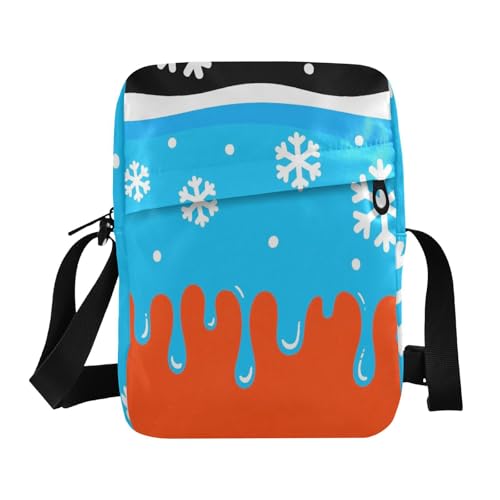 aidingzhi Graffiti Art Messenger Bag Kleine Umhängetasche Damen Geldbörsen Verstellbarer Riemen für Casual Casual von aidingzhi