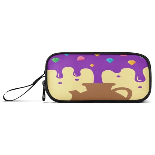 aidingzhi Graffiti Art Pot Nylon-Federmäppchen für Kinder, große Kapazität, Federmäppchen für Teenager, Mädchen, Schule, Schreibwaren für High School Frauen von aidingzhi