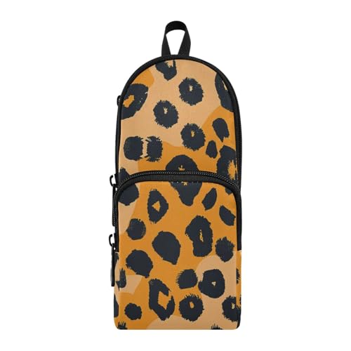 aidingzhi Große Federmäppchen aus Nylon, Leopardenmuster, 3 Fächer, Mehrzweck- und ästhetisches Federmäppchen für College, Schreibwaren, Organizer für die Uni aidingzhi Große Federmäppchen aus Nylon, Leopardenmuster, 3 Fächer, Mehrzweck- und ästhetisches Federmäppchen für College, Schreibwaren, Organizer für die Uni von aidingzhi