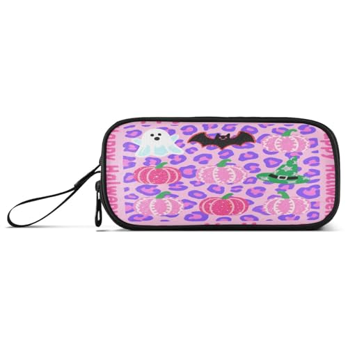 aidingzhi Großes Federmäppchen aus Nylon, mit Leopardenmuster und Kürbis, hohe Kapazität, Schreibwaren für Schule, Krankenschwester von aidingzhi