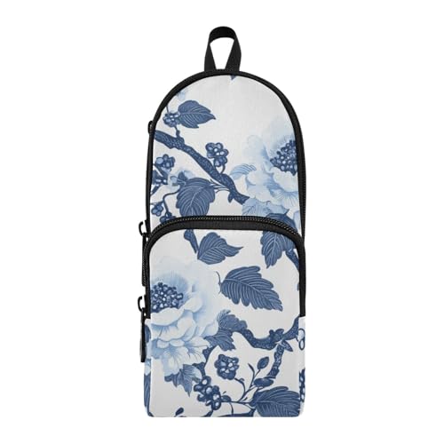 aidingzhi Großes Federmäppchen im chinesischen Stil mit Blumen, Nylon, 3 Fächer, multifunktionales Federmäppchen, Schreibwaren-Organizer für Grundschule aidingzhi Großes Federmäppchen im chinesischen Stil mit Blumen, Nylon, 3 Fächer, multifunktionales Federmäppchen, Schreibwaren-Organizer für Grundschule von aidingzhi