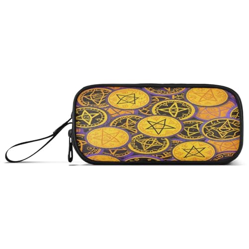 aidingzhi Großes Nylon-Federmäppchen mit Aufschrift "Happy Halloween", großes Federmäppchen mit Reißverschluss, Schreibwaren-Organizer für adrette Schulmänner aidingzhi Großes Nylon-Federmäppchen mit Aufschrift "Happy Halloween", großes Federmäppchen mit Reißverschluss, Schreibwaren-Organizer für adrette Schulmänner von aidingzhi